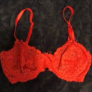 Lace Red Victoria’s Secret Bra